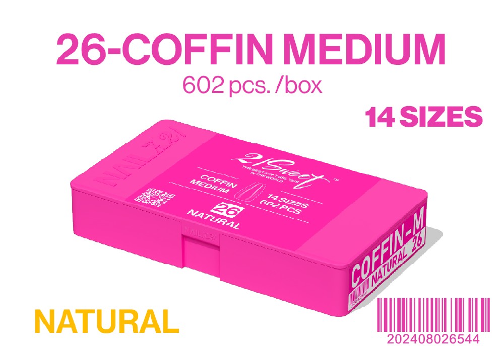 NAIL UP -Soft Gel Tip Box-602pcs-14sizes - NATURAL - 15 Options Available. (REG. $30). 33.33% OFF - NOW EACH $20.