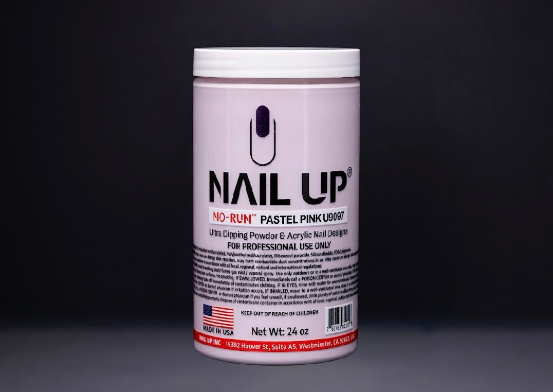 U9097-PASTEL PINK. NAIL UP-2IN1 POWDER. NOW $180(REG. $200). 10%OFF. NO-RUN, EMA-MSDS