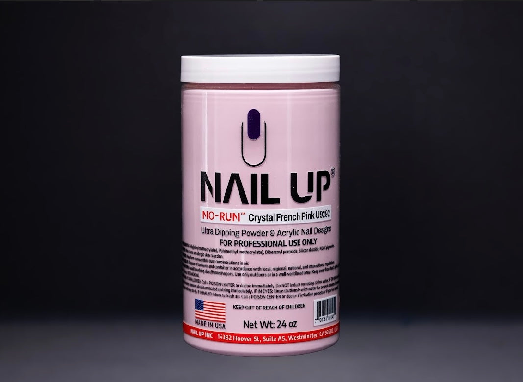 U9292-CRYSTAL FRENCH PINK. NAIL UP-2IN1 POWDER. NOW $180(REG. $200). 10%OFF. NO-RUN, EMA-MSDS