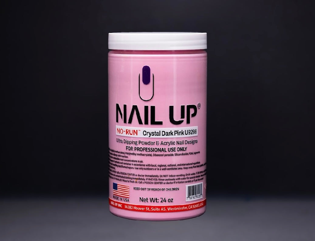 U9298-CRYSTAL DARK PINK. NAIL UP-2IN1 POWDER. NOW $180(REG. $200). 10%OFF. NO-RUN, EMA-MSDS