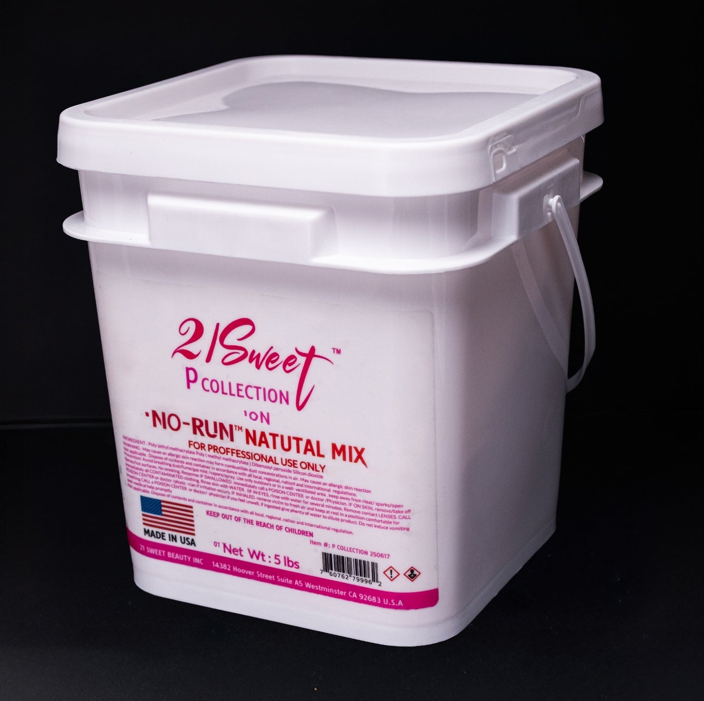 NATURAL MIX 5LB NO-RUN. 21SWEET-2IN1 POWDER. NOW $90(REG. $180). With TRADE IN 15 powders of 2 OZ (CREDIT $90 of $180). NO-RUN, EMA-MSDS MADE IN USA