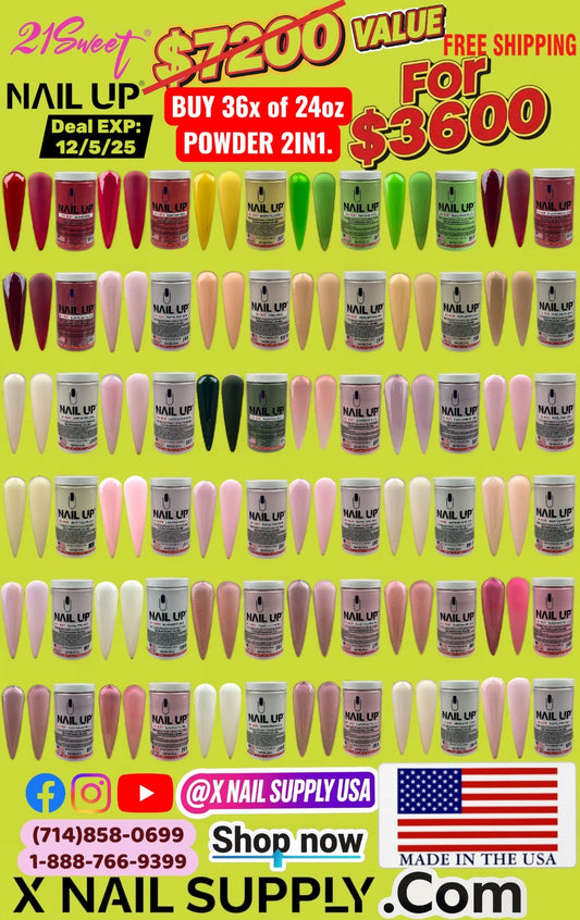 BLACK FRIDAY, $7200 VALUE FOR $3600. BUY 36x of 24OZ COLOR POWDER 2IN1 NO-RUN, EMA-MSDS. WHOLE DEAL WAS $7200 - NOW SAVE 50% OFF - BUY NOW FOR ONLY $3600