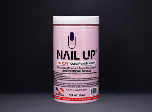 U9294-CRYSTAL FRENCH PINK. NAIL UP-2IN1 POWDER. NOW $180(REG. $200). 10%OFF. NO-RUN, EMA-MSDS