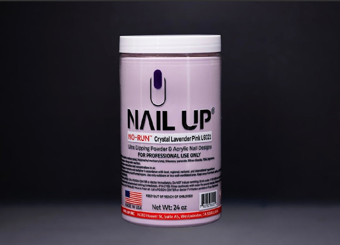 U9321-CRYSTAL LAVENDER PINK. NAIL UP-2IN1 POWDER. NOW $180(REG. $200). 10%OFF. NO-RUN, EMA-MSDS